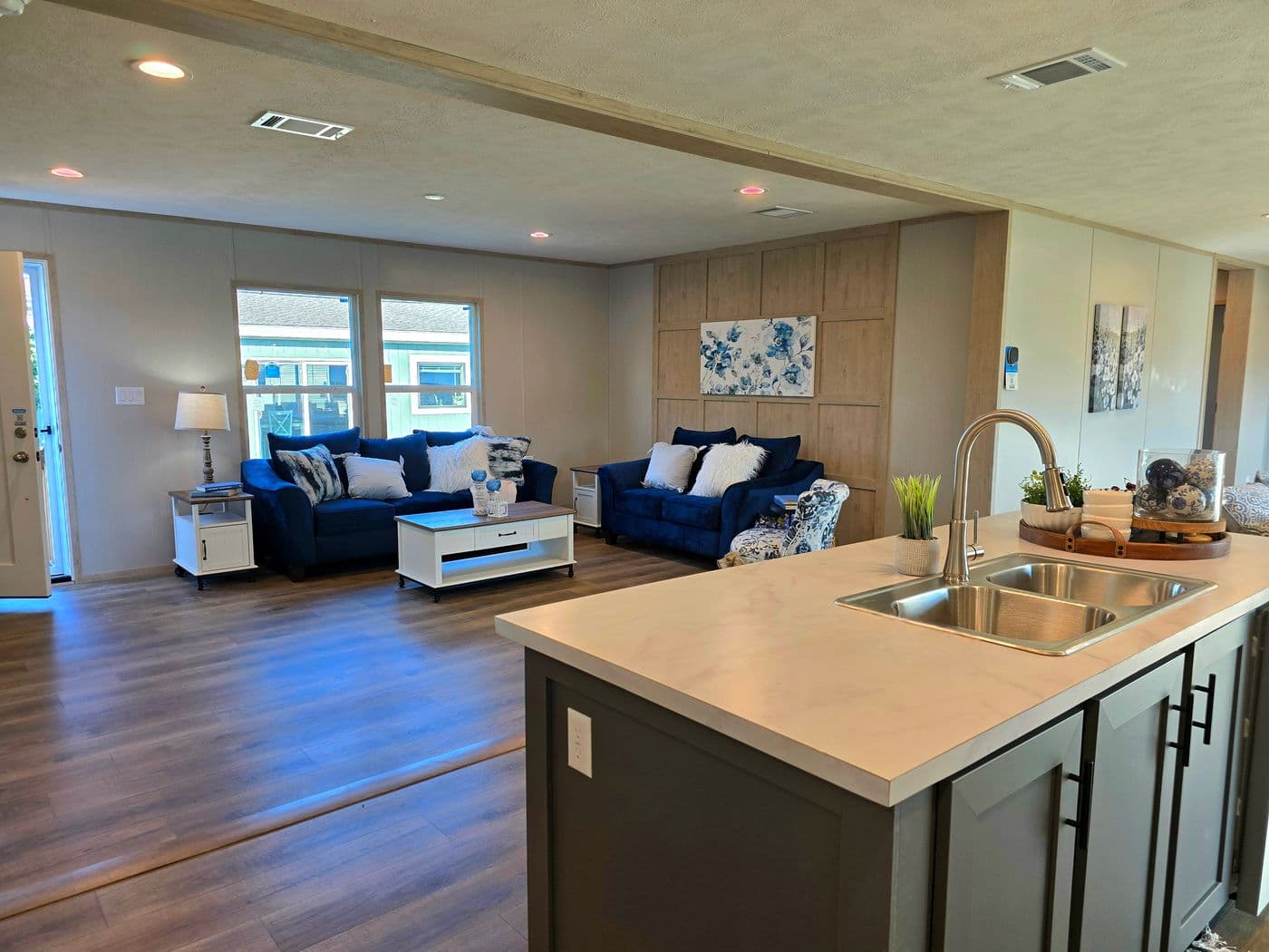 STOCK PHOTO - home for sale is same colors and does include appliances as shown but does not include furniture or decor.
