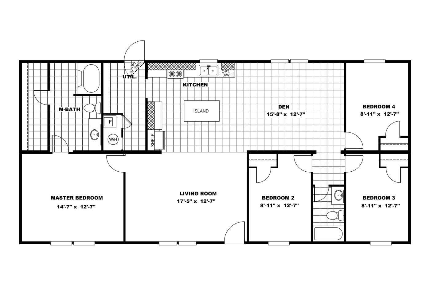 Floor plan for Move-In Ready @ 3175 W Madera Dr!