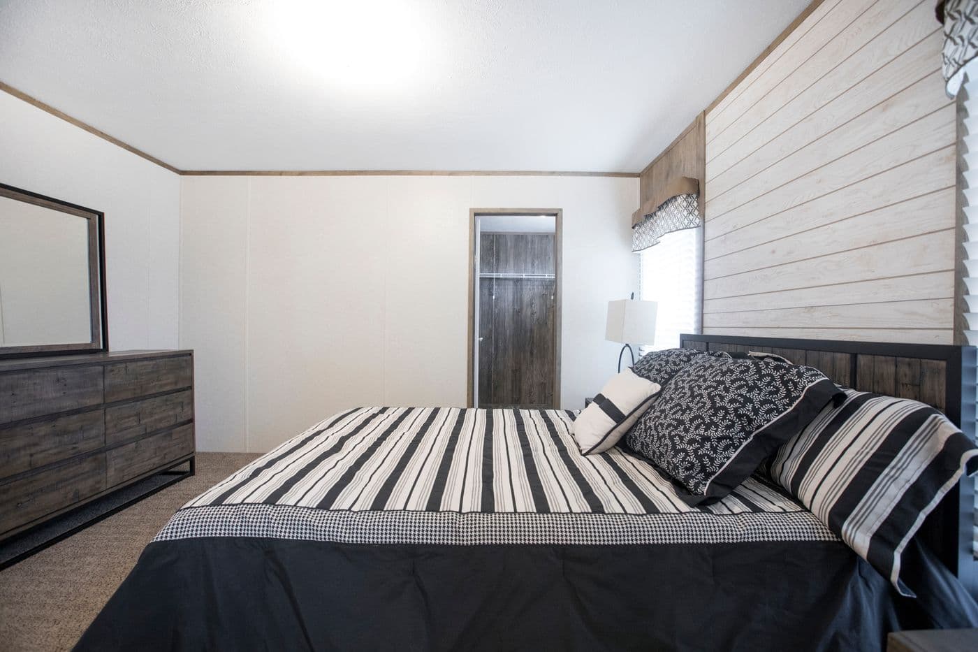 The THE SOUTHERN FARMHOUSE Primary Bathroom. This Manufactured Mobile Home features 3 bedrooms and 2 baths.