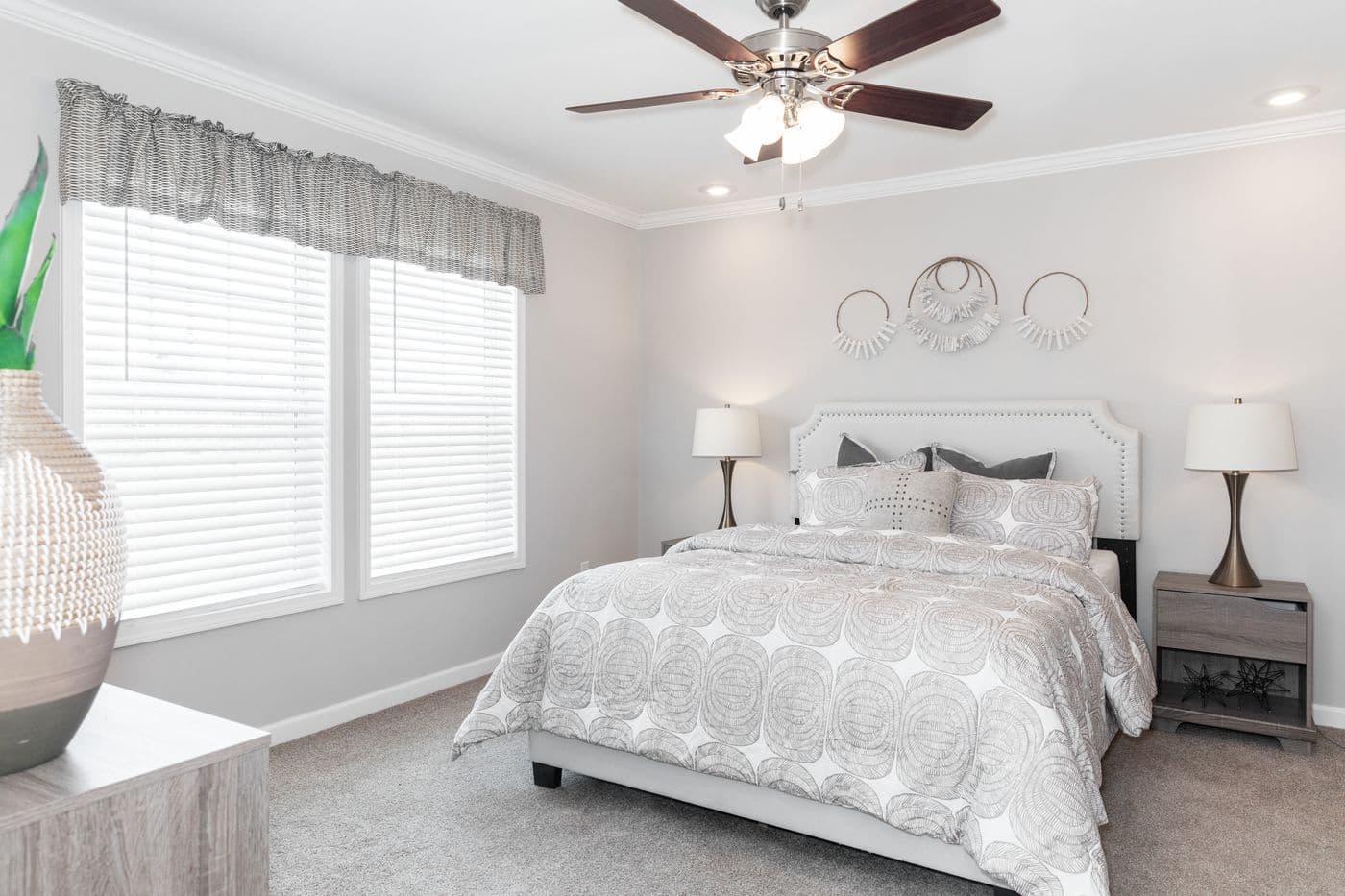 The THE VILLETTE Primary Bathroom. This Manufactured Mobile Home features 3 bedrooms and 2 baths.