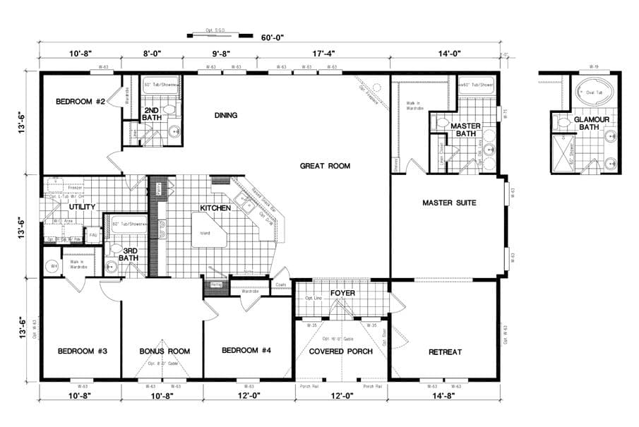 Floor plan for QL604K CLAYTON
