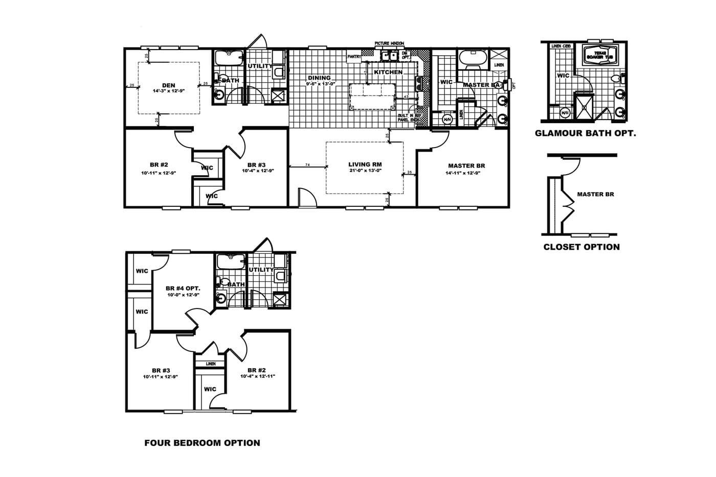 Floor plan for 5520 SWEET ONE HUD