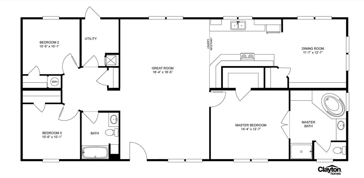 Floor plan for THE MOUNTAINEER 60