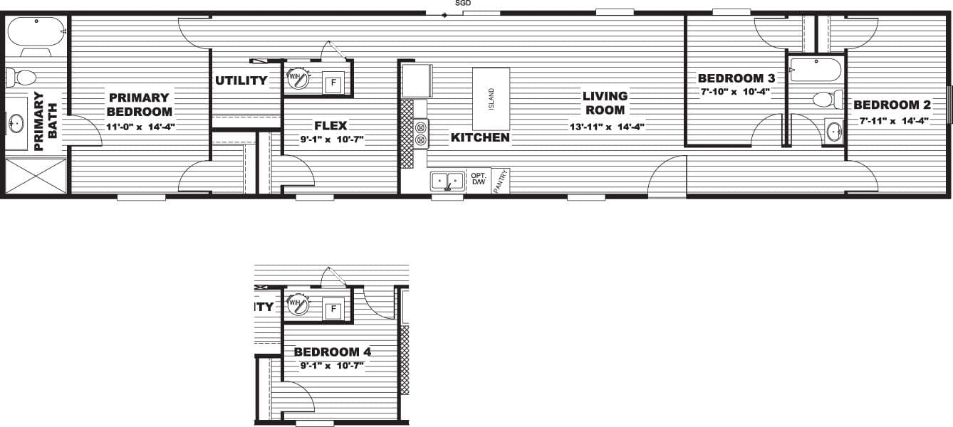 Floor plan for 1158 Wagon Wheel Rd Shannon, NC 28386