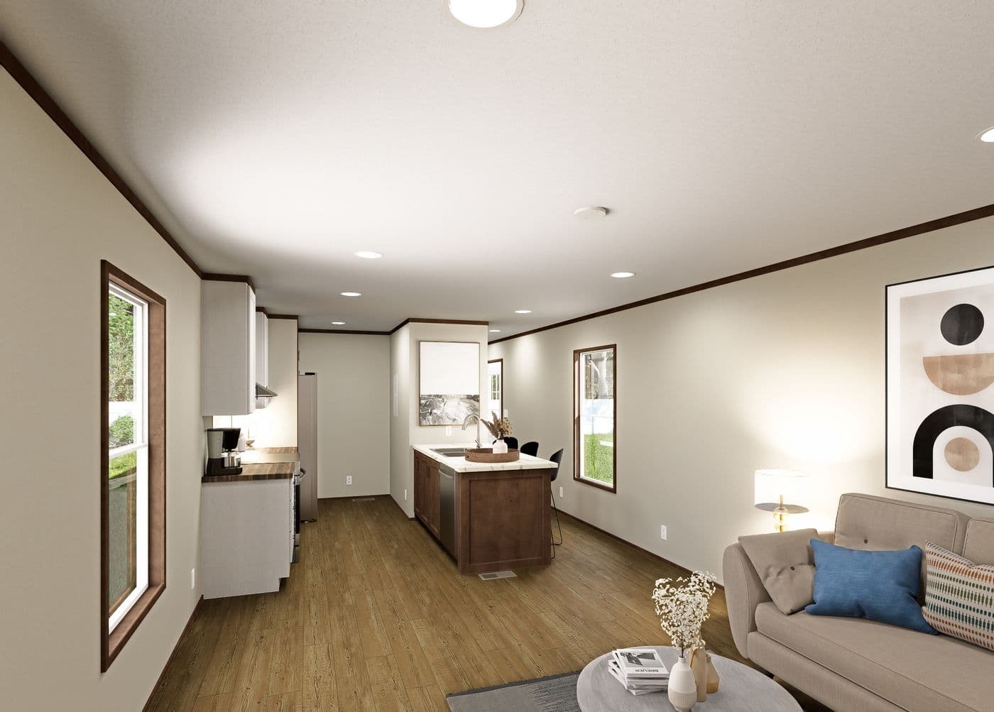 The ERIKSON Exterior. This Manufactured Mobile Home features 3 bedrooms and 2 baths.