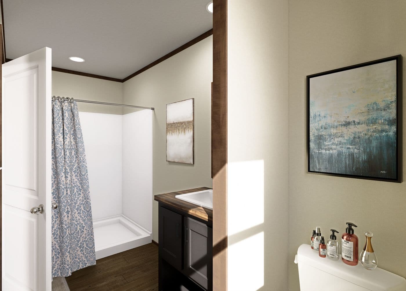 The DIAS Exterior. This Manufactured Mobile Home features 3 bedrooms and 2 baths.