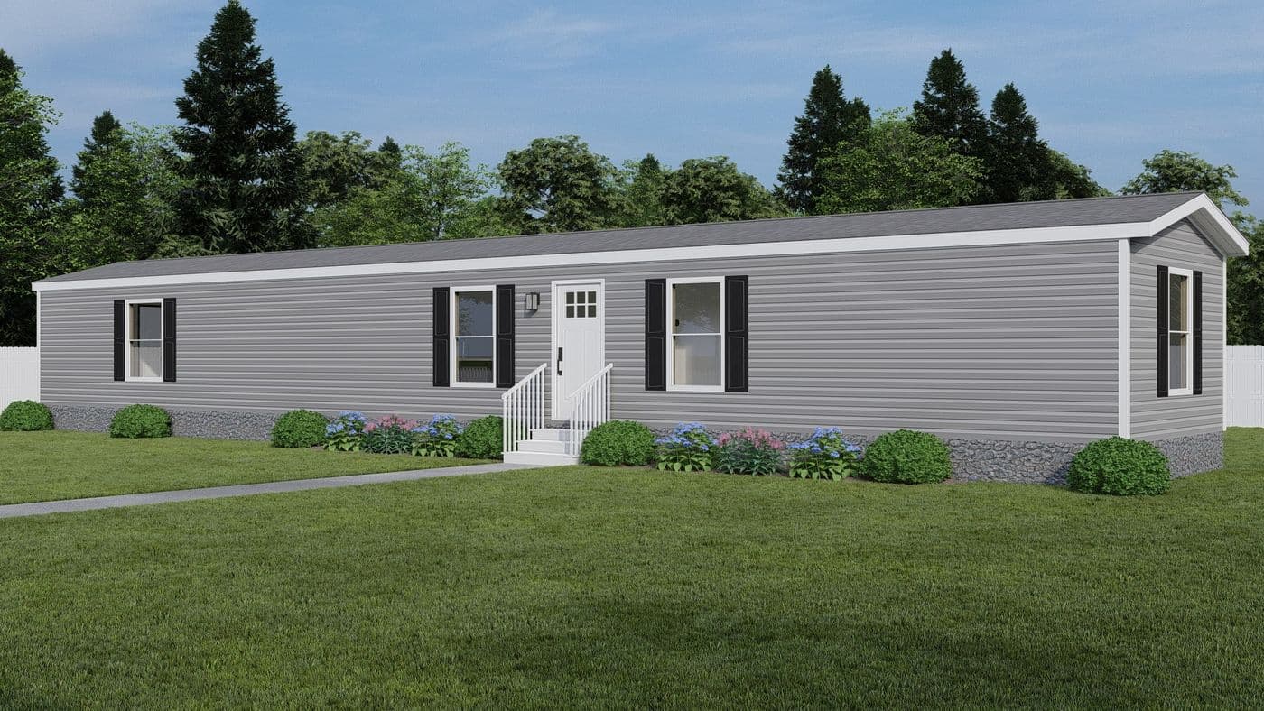The ERIKSON Exterior. This Manufactured Mobile Home features 3 bedrooms and 2 baths.
