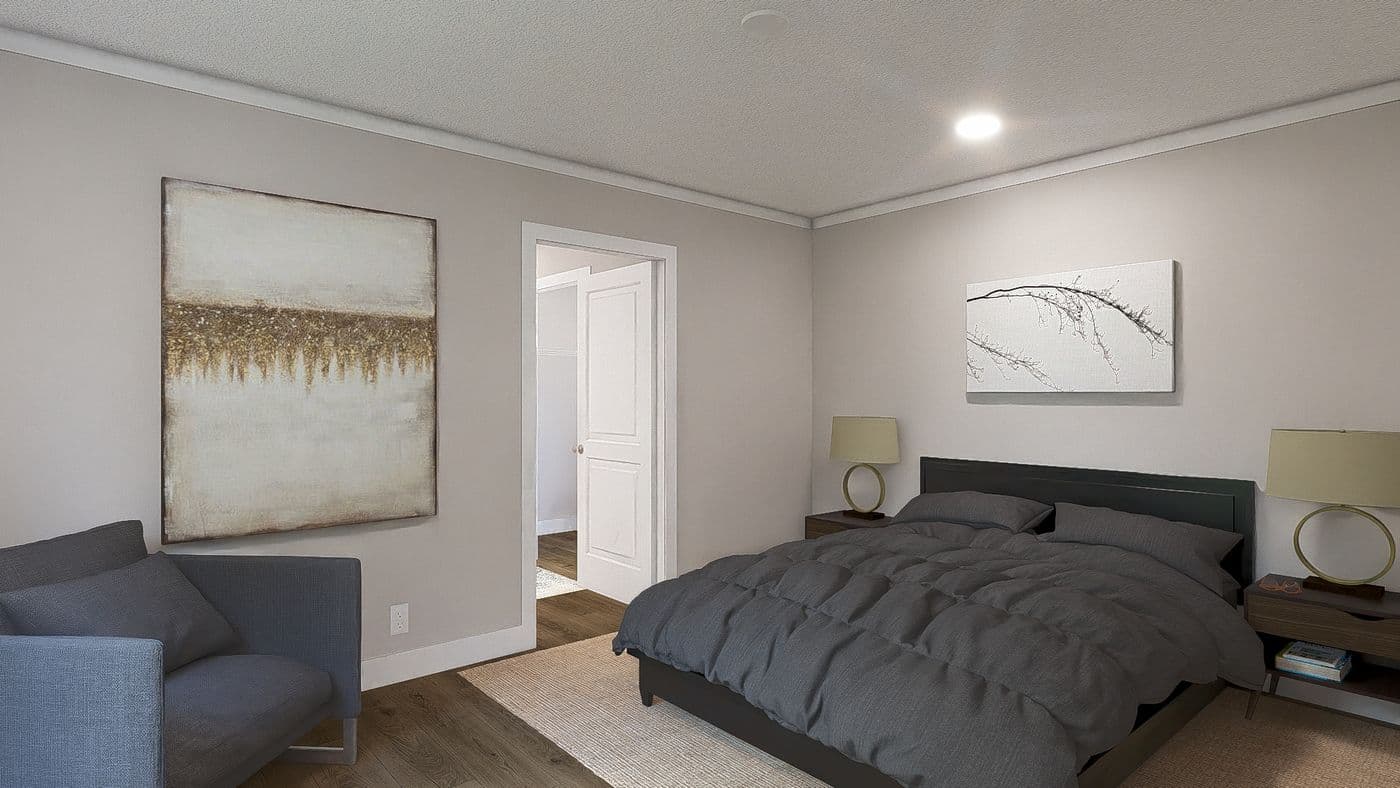 The SWEET CAROLINE Exterior. This Manufactured Mobile Home features 3 bedrooms and 2 baths.