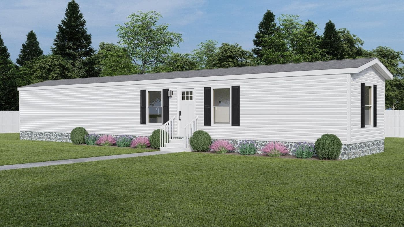 The DIAS Exterior. This Manufactured Mobile Home features 3 bedrooms and 2 baths.