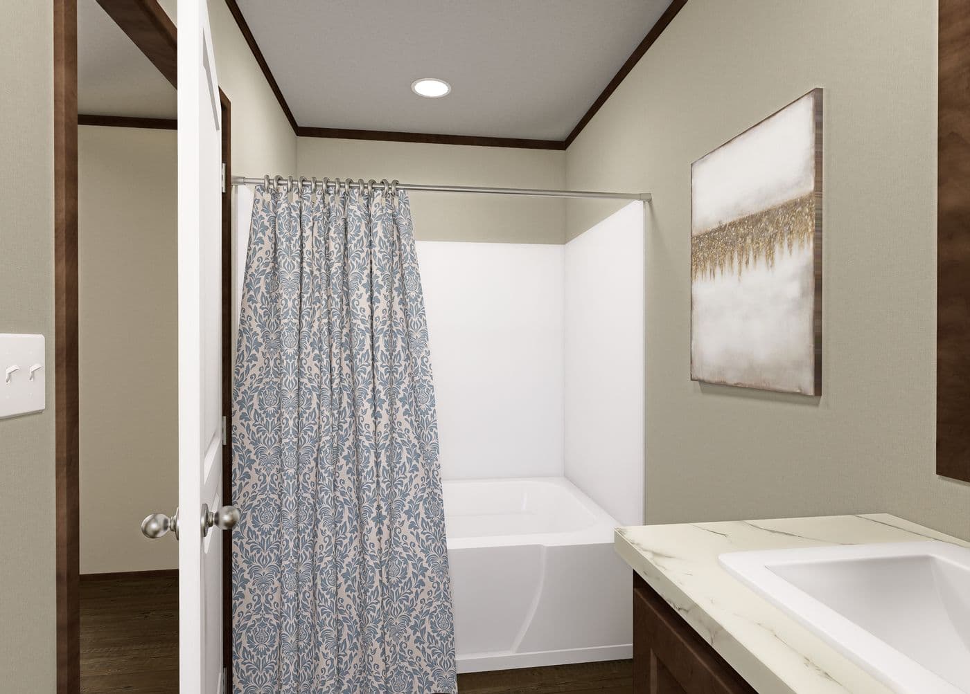 The ERIKSON Exterior. This Manufactured Mobile Home features 3 bedrooms and 2 baths.
