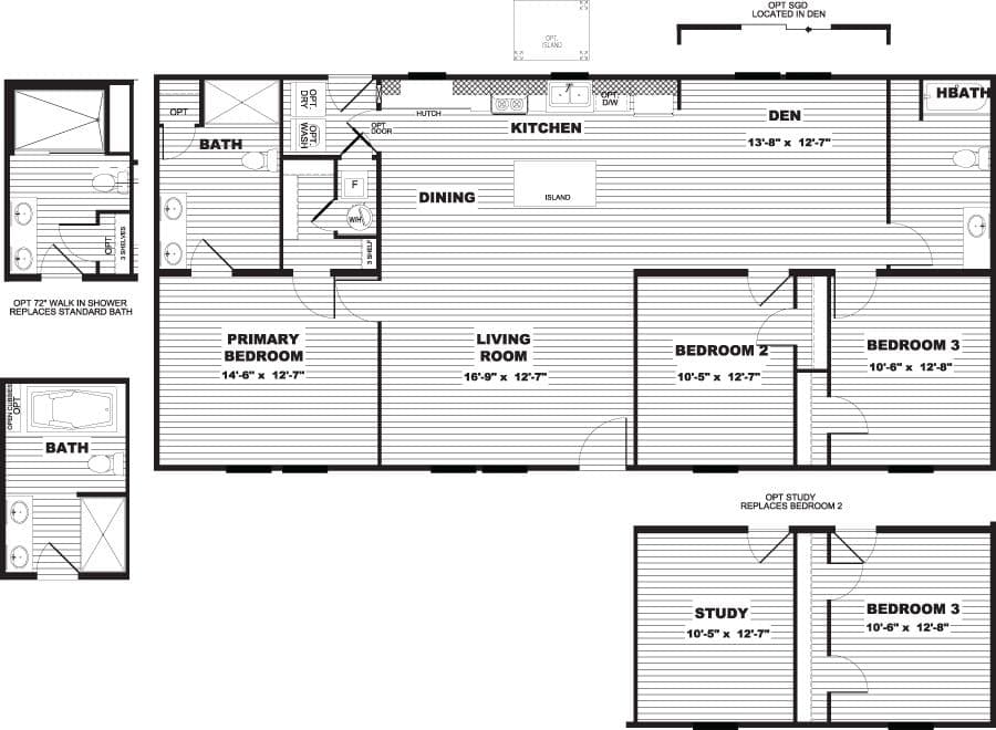 Floor plan for ULTRA FLEX 56 3