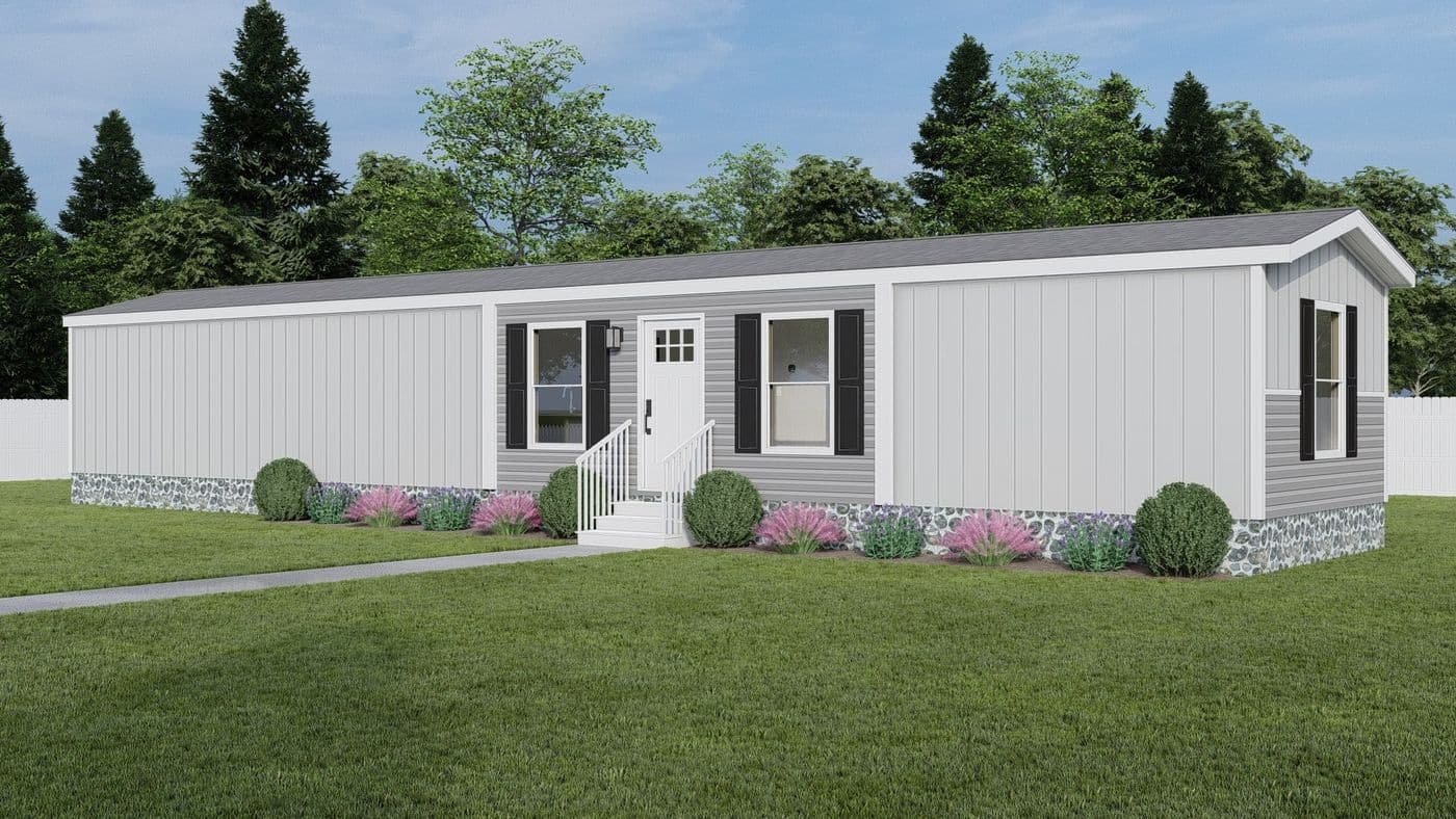 The DIAS 7014-1466 Exterior. This Manufactured Mobile Home features 3 bedrooms and 2 baths.