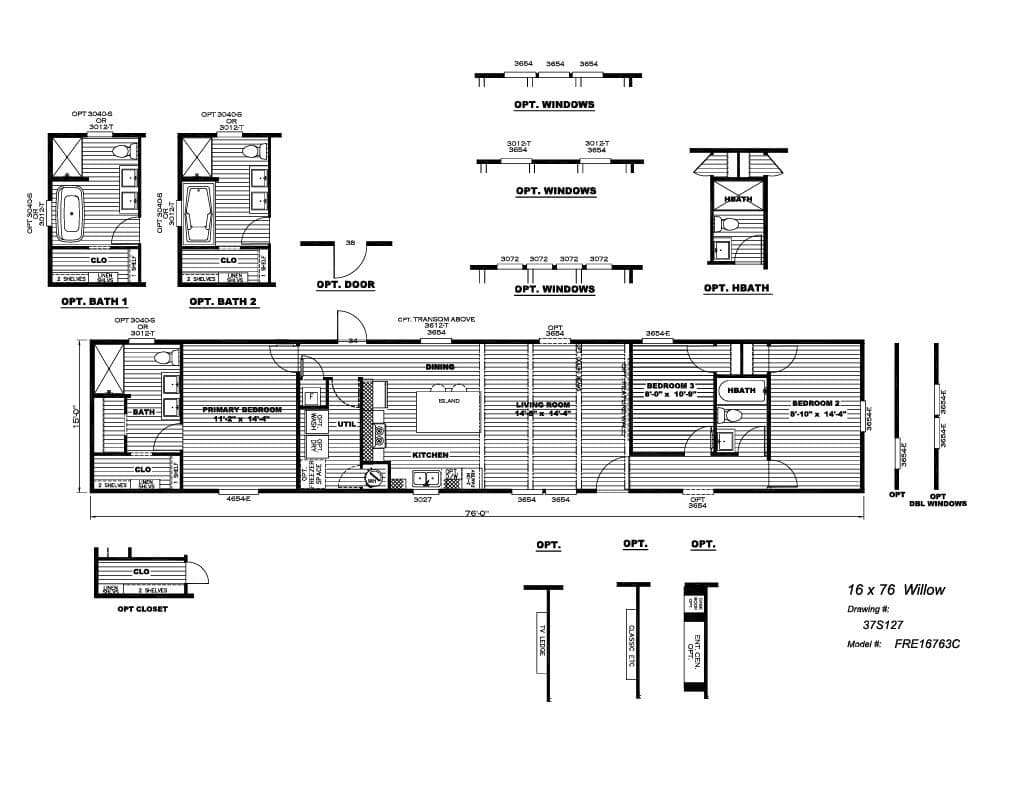 Floor plan for WILLOW