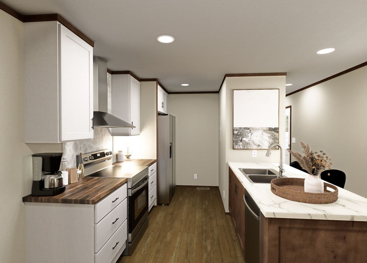 The ERIKSON Exterior. This Manufactured Mobile Home features 3 bedrooms and 2 baths.