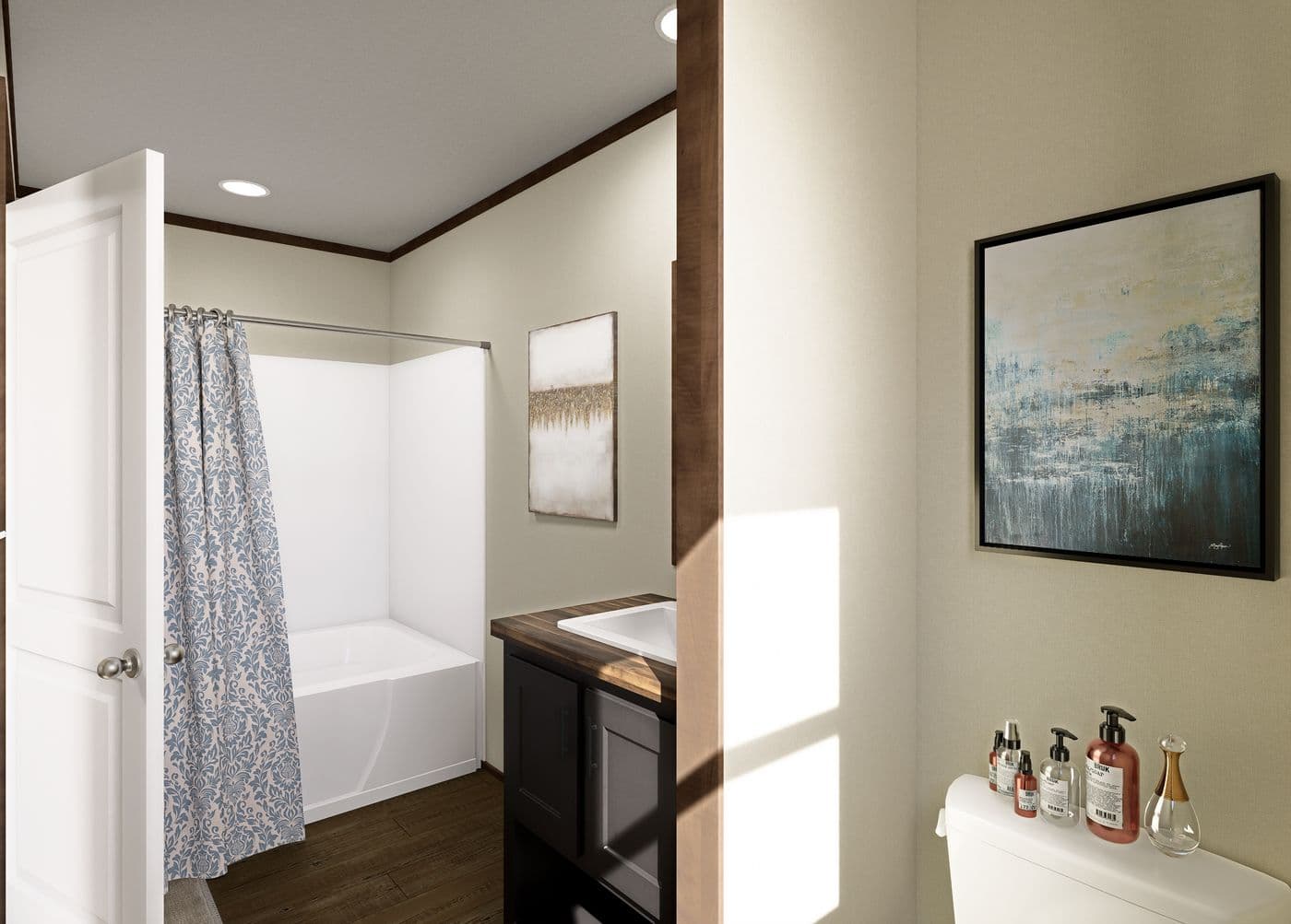 The DIAS Exterior. This Manufactured Mobile Home features 3 bedrooms and 2 baths.