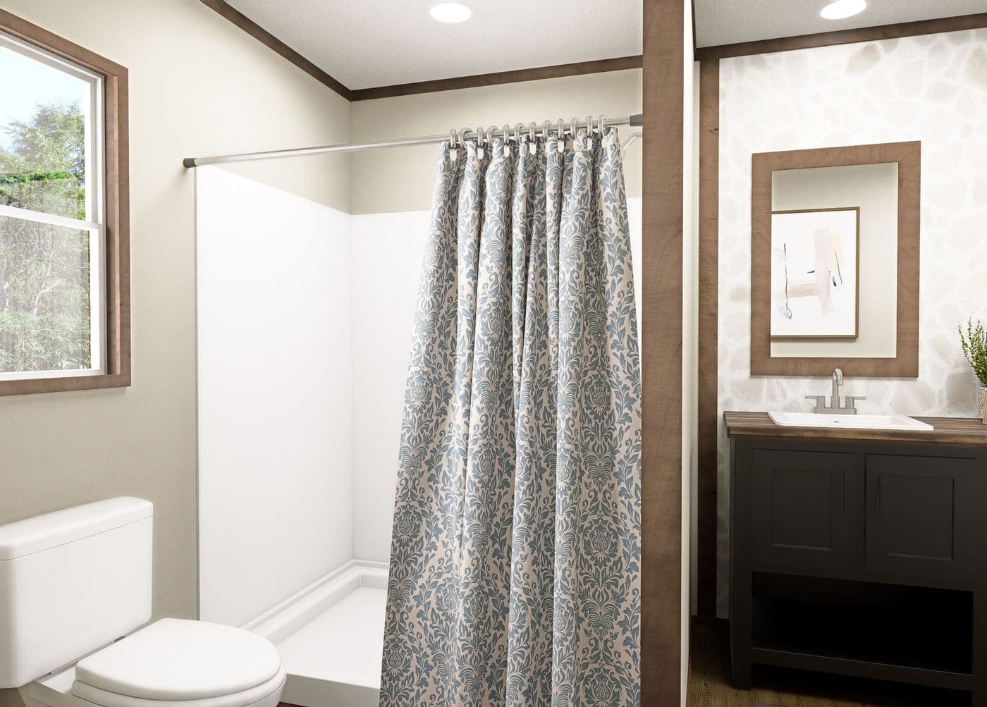 The DRAKE Exterior. This Manufactured Mobile Home features 3 bedrooms and 2 baths.