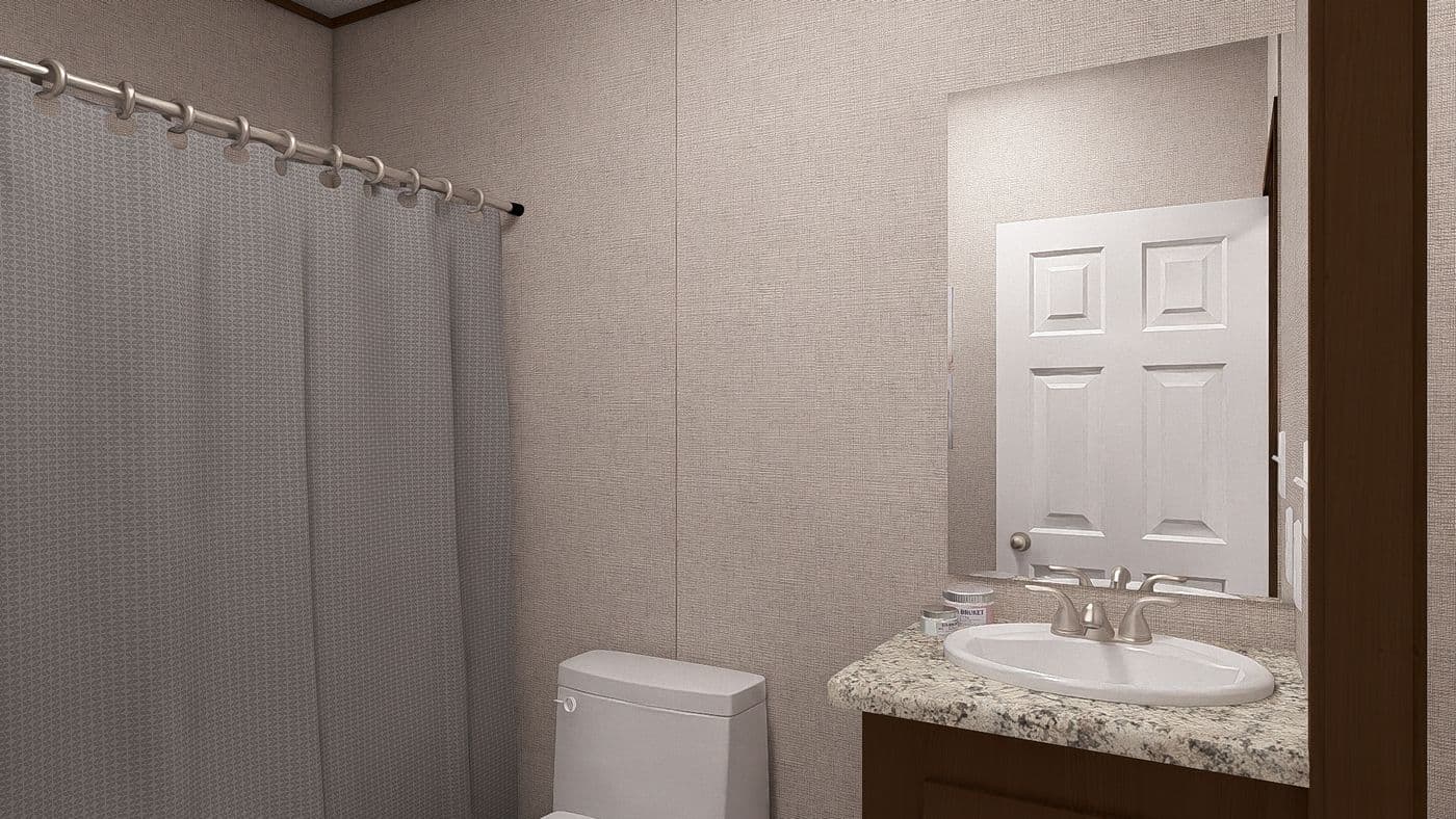 The SYCAMORE Exterior. This Manufactured Mobile Home features 4 bedrooms and 2 baths.