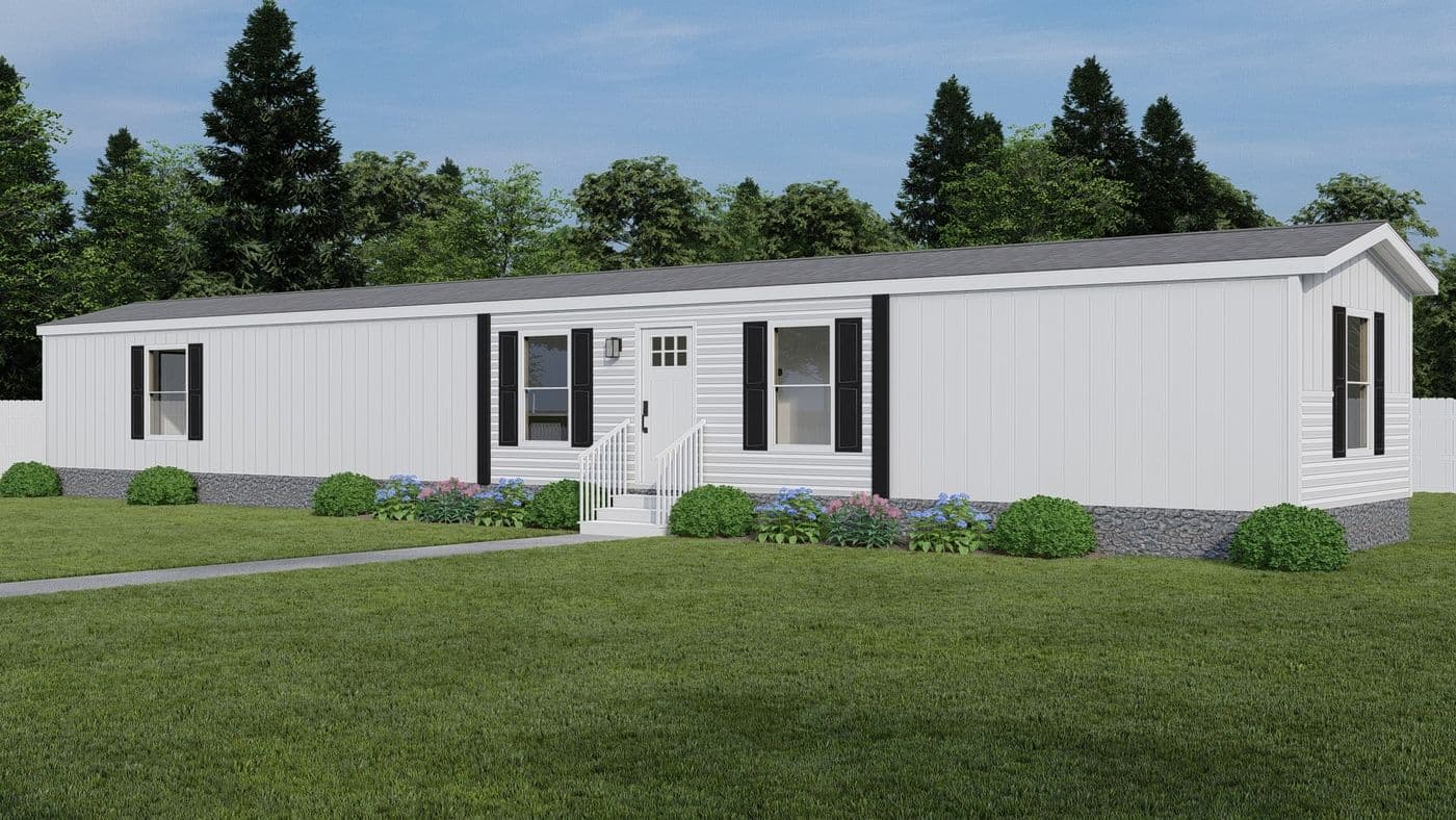The ERIKSON Exterior. This Manufactured Mobile Home features 3 bedrooms and 2 baths.