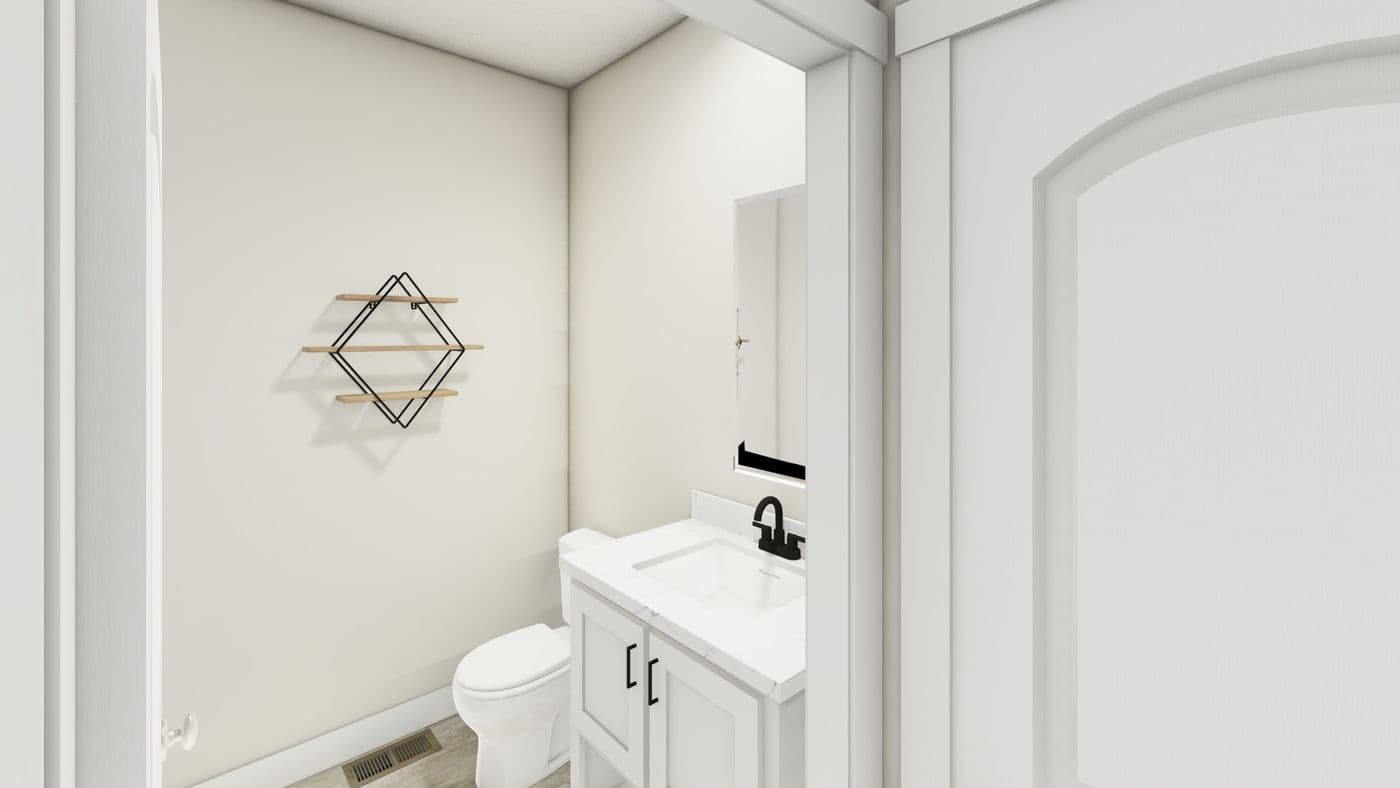 The HIP-4266-4B SUBLIME Exterior. This Manufactured Mobile Home features 4 bedrooms and 2.5 baths.
