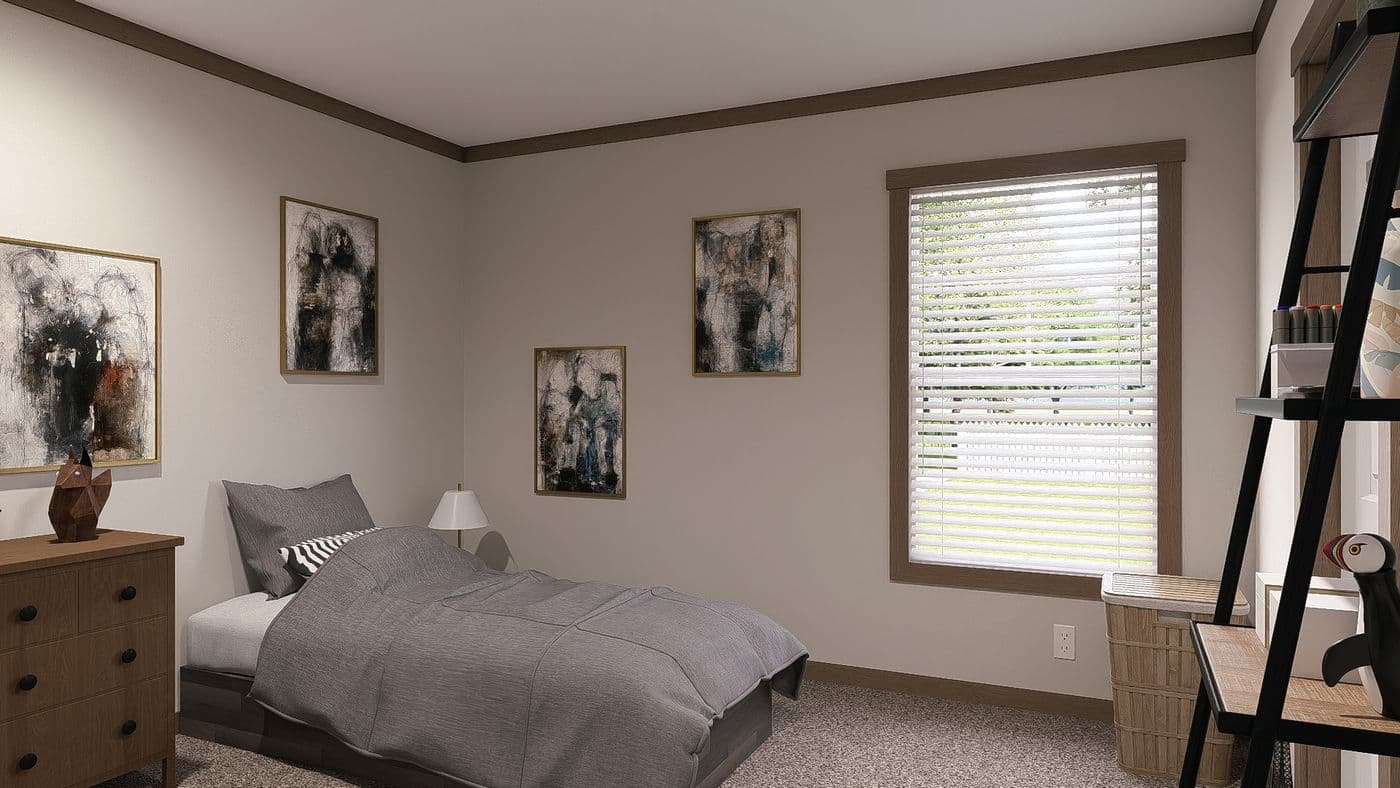 The EVERETT ELITE Exterior. This Manufactured Mobile Home features 4 bedrooms and 3 baths.