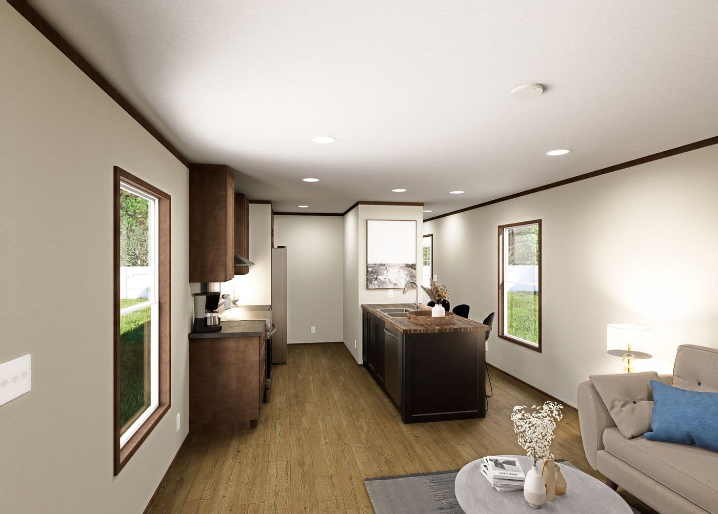 The DIAS Exterior. This Manufactured Mobile Home features 3 bedrooms and 2 baths.