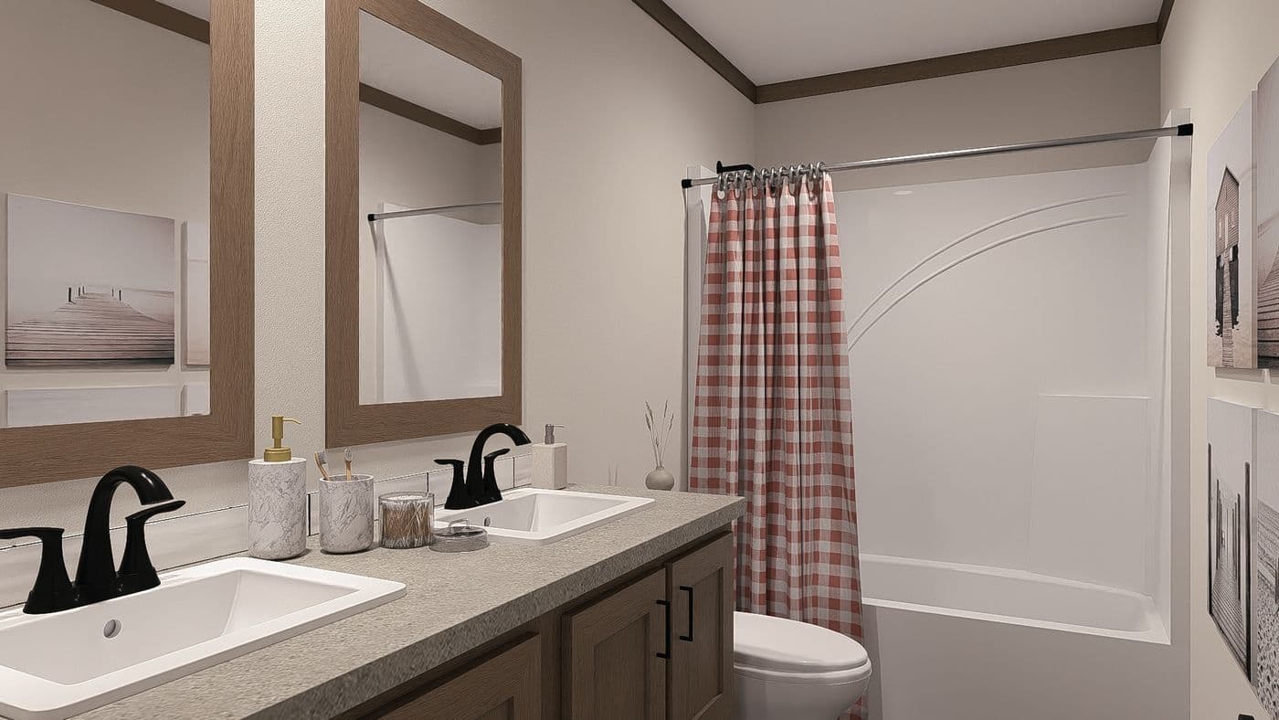 The ISABELLA ELITE Exterior. This Manufactured Mobile Home features 3 bedrooms and 2 baths.