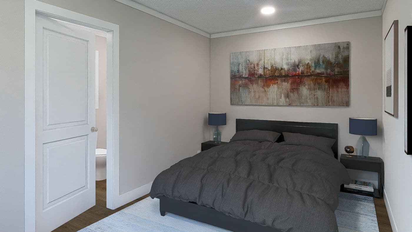The STILL THE ONE Exterior. This Manufactured Mobile Home features 2 bedrooms and 2 baths.