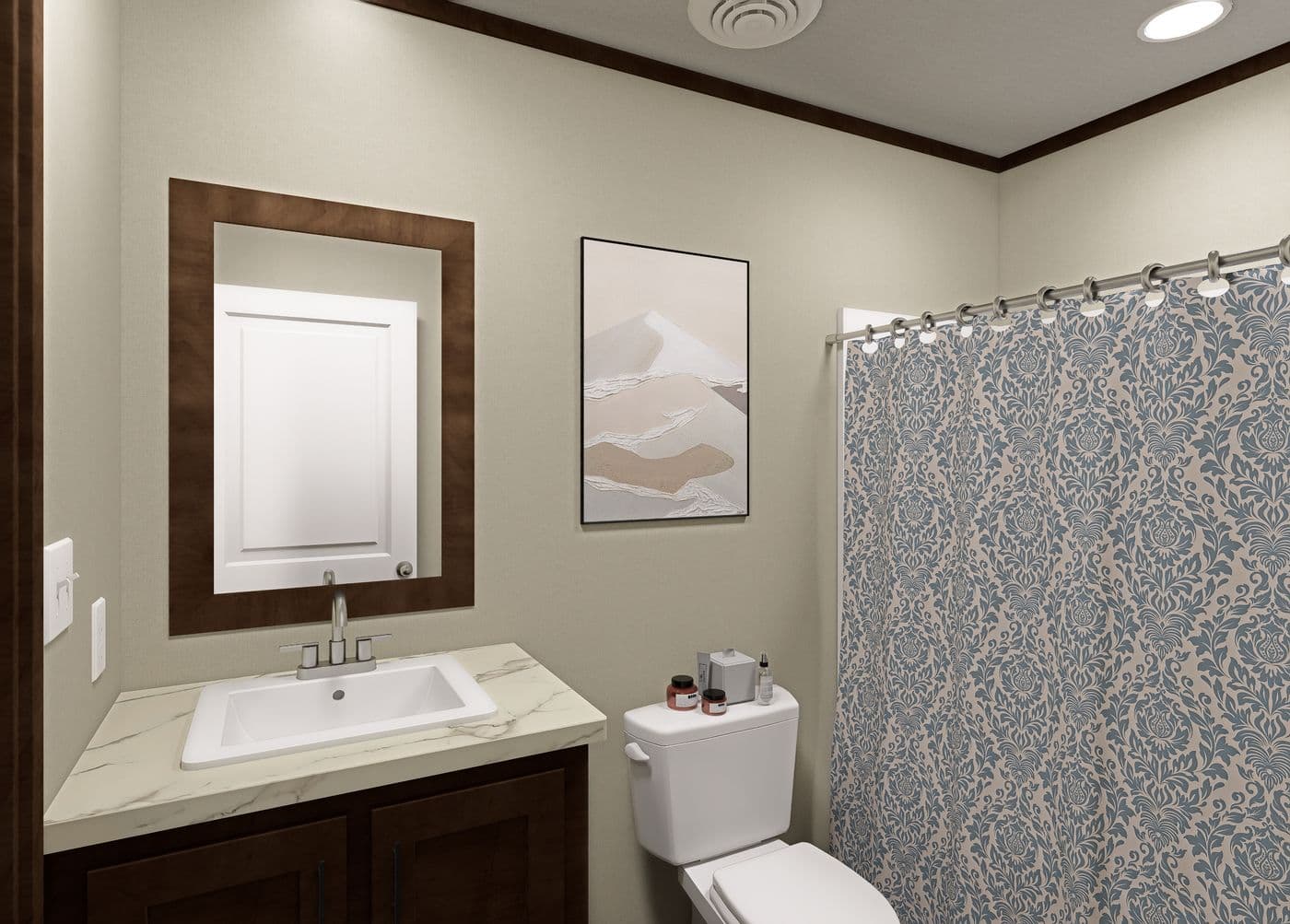 The ERIKSON Exterior. This Manufactured Mobile Home features 3 bedrooms and 2 baths.