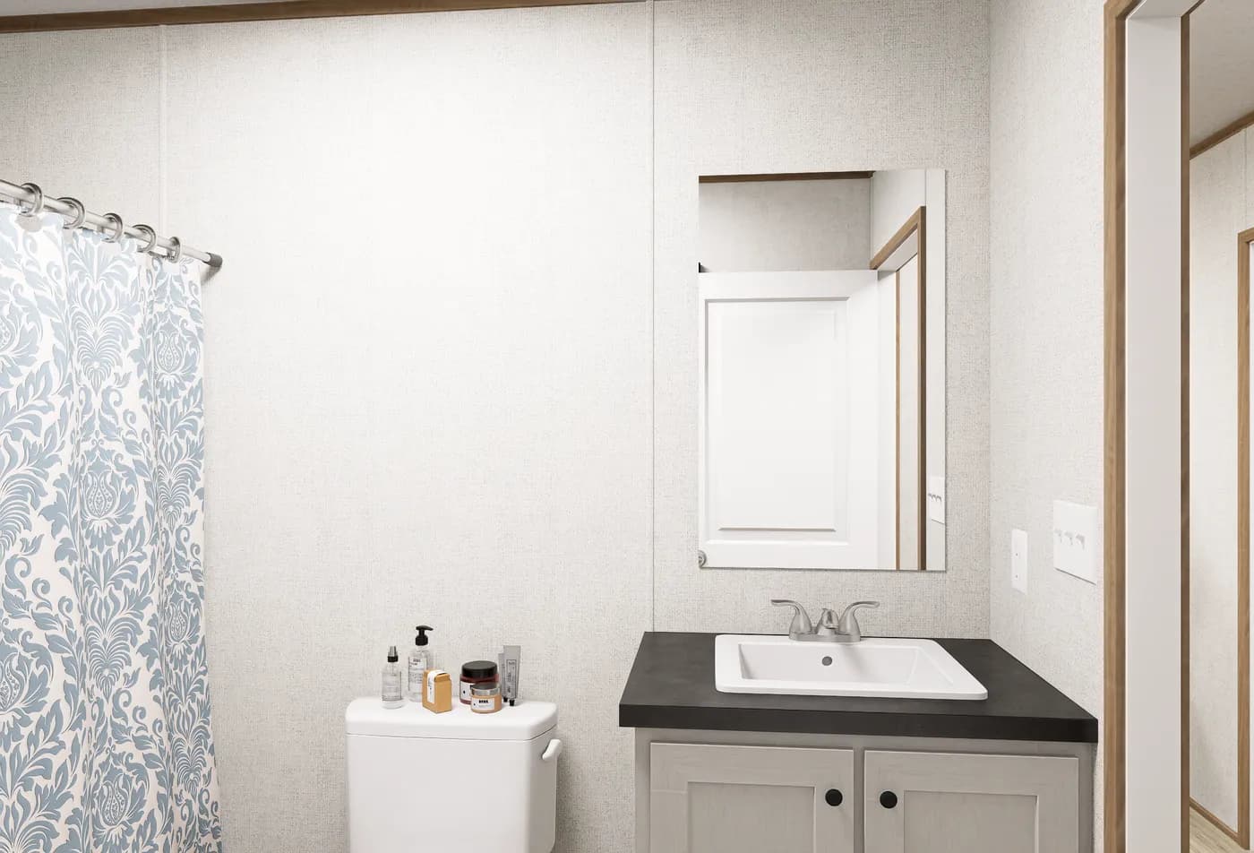 The HAVEN Exterior. This Manufactured Mobile Home features 3 bedrooms and 2 baths.