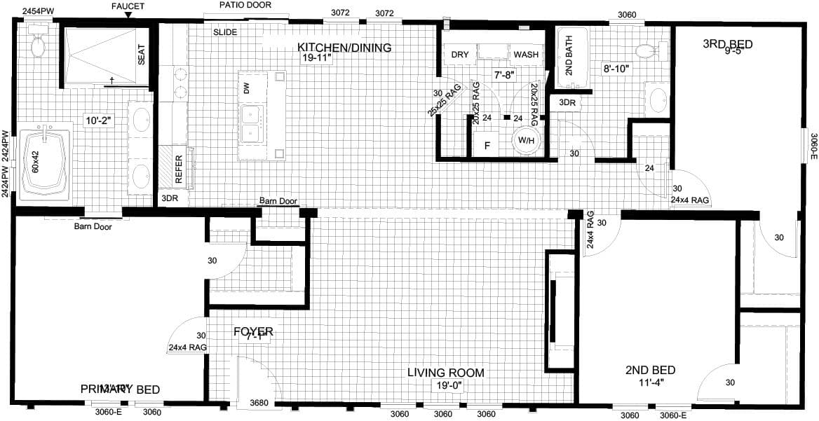 Floor plan for THE WASHINGTON