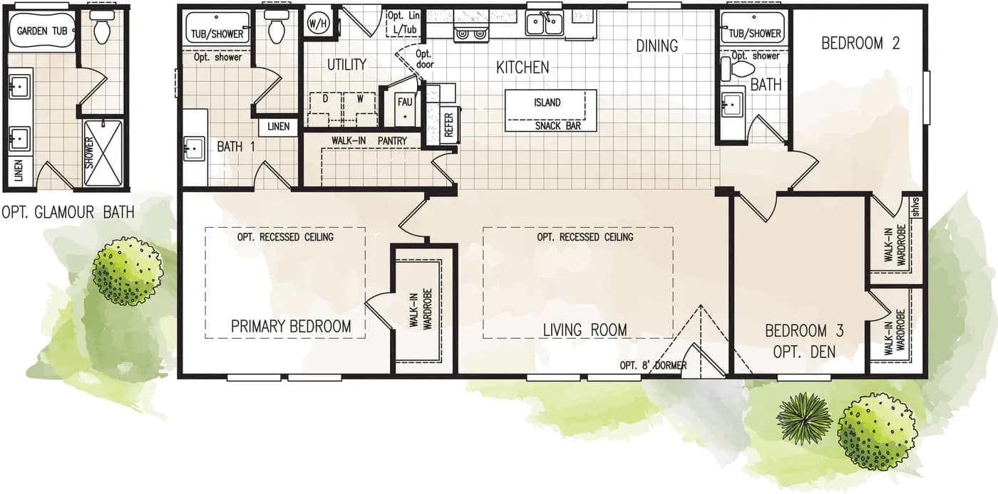 Floor plan for FAIRPOINT 27543F