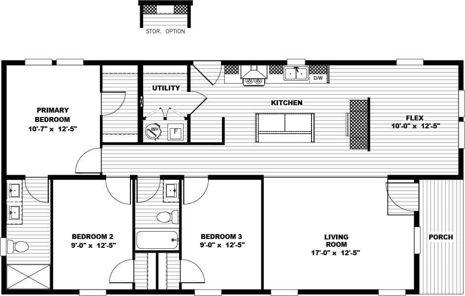 Floor plan for JOHNNY B GOODE