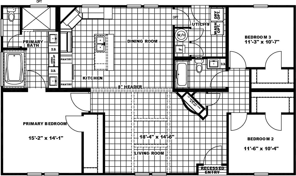 Floor plan for THE FREEDOM 3252