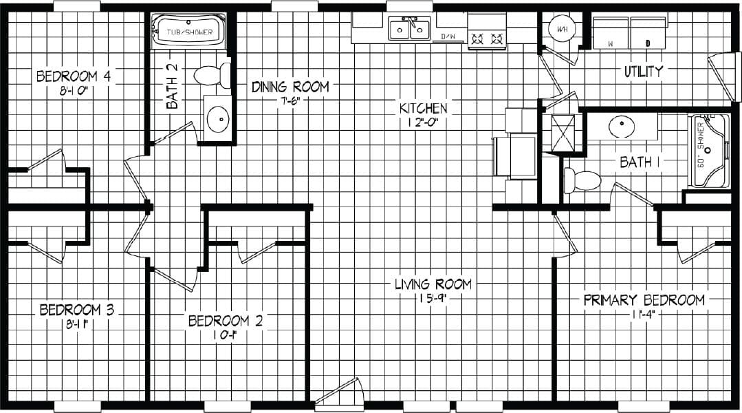 Floor plan for RIGHT CHOICE 109