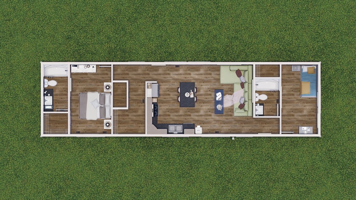 Floor plan for 5616-CC01 CORNERSTONE 56