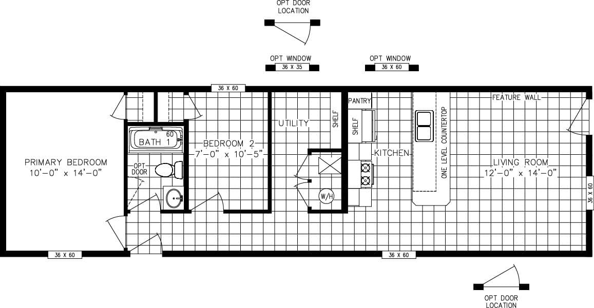 Floor plan for PERIDOT