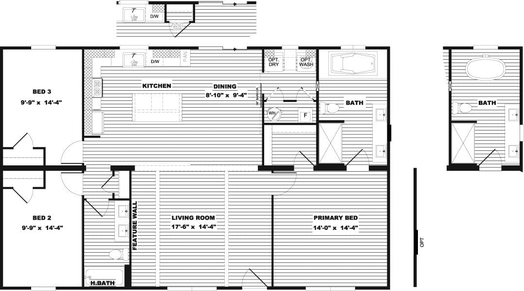 Floor plan for SAWYER ELITE