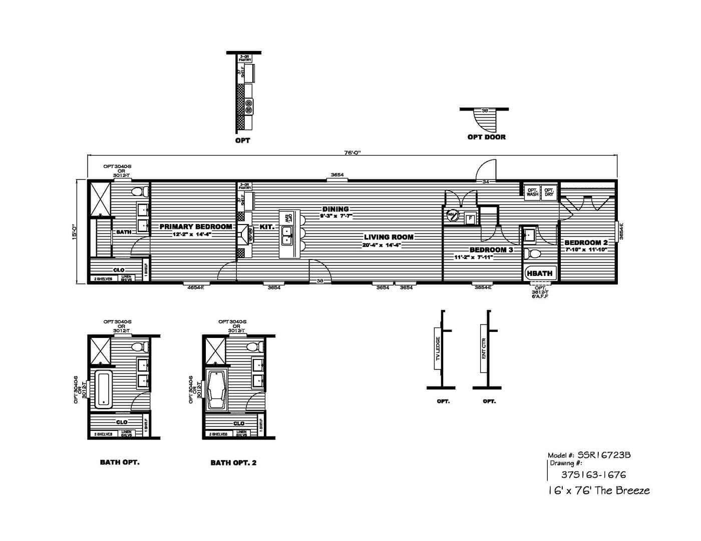 Floor plan for THE BREEZE