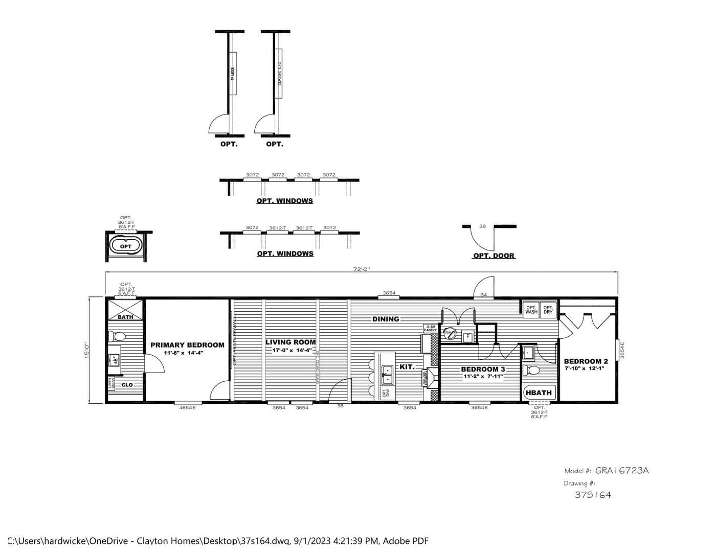 Floor plan for GRAND LIVING 72A