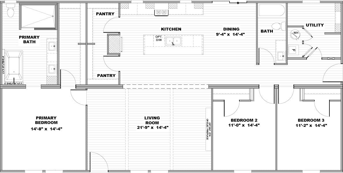 Floor plan for THE VOGUE 60
