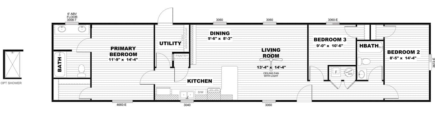 Floor plan for SELECT 16723A