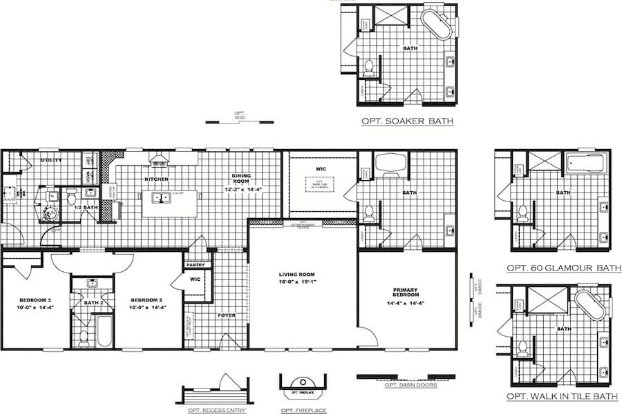 Floor plan for COUNTRY AIRE