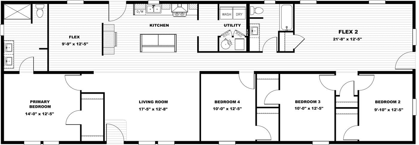Floor plan for Northside Estates Lot 7 - Superfly