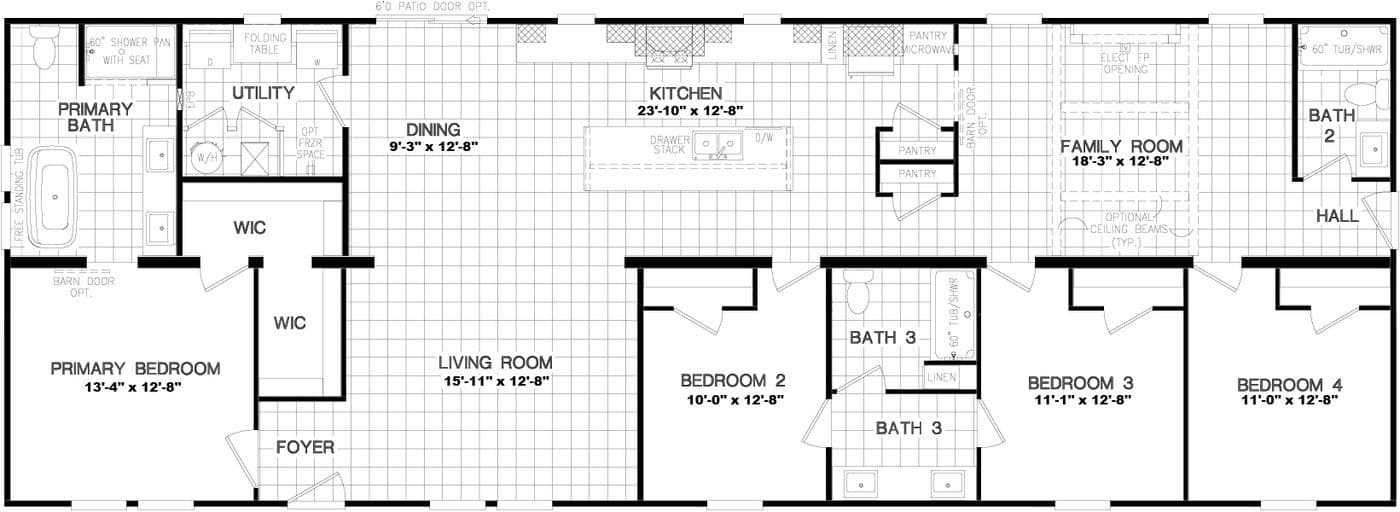 Floor plan for 3237 THE TYBEE HUD