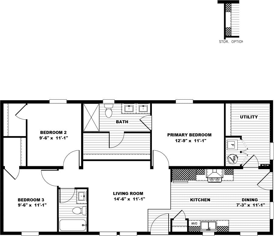 Floor plan for HERE COMES THE SUN