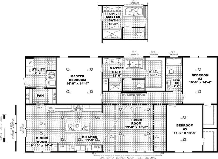 Floor plan for BLACK DIAMOND
