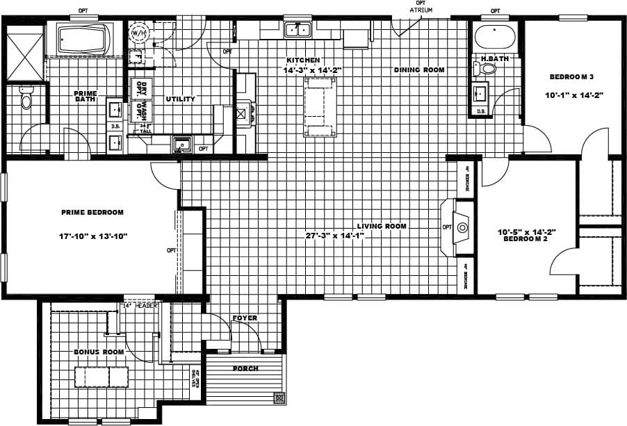 Floor plan for THE TILLEY
