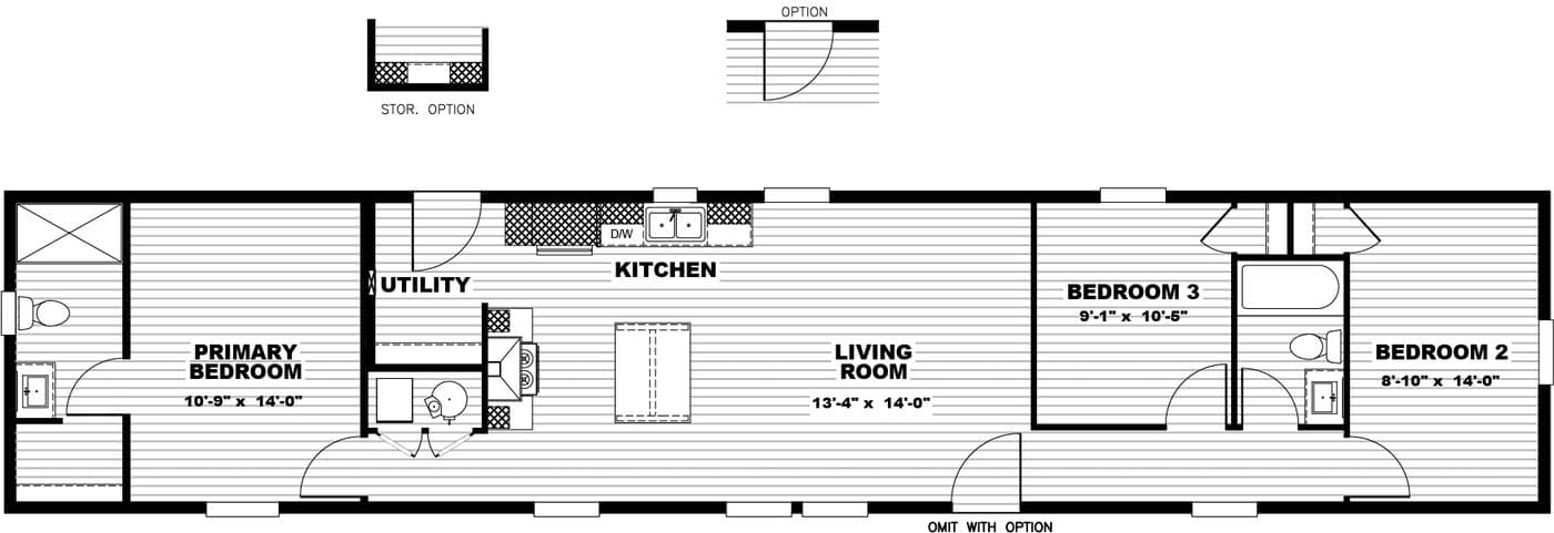 Floor plan for MOVE ON UP