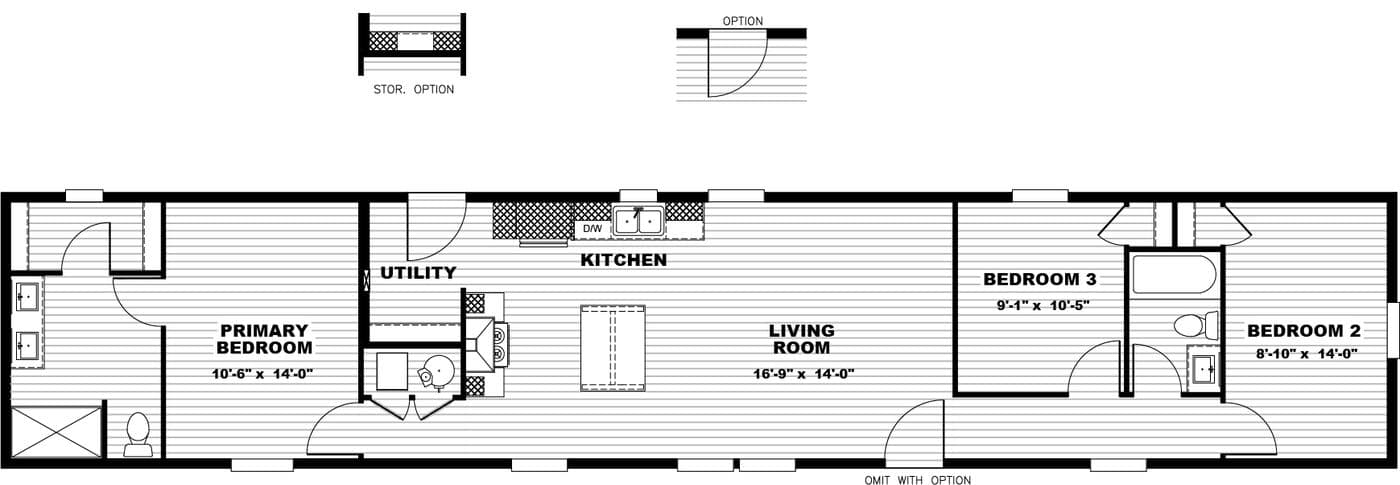 Floor plan for SWEET CAROLINE