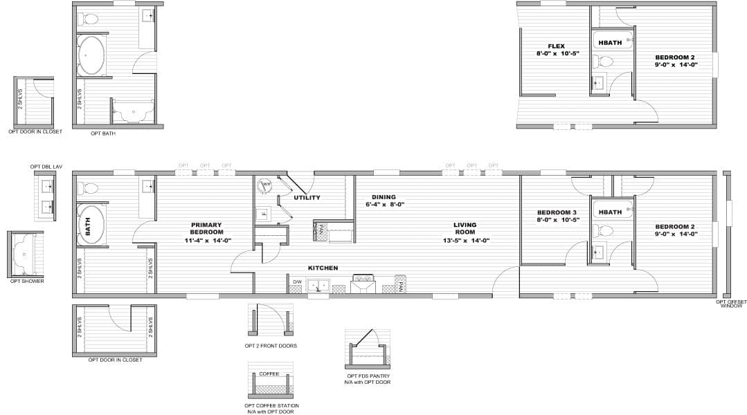 Floor plan for DESIRE